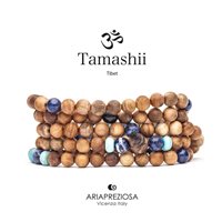 Necklace Tamashii Mala in Wood NWS901-3 - NWS901-3